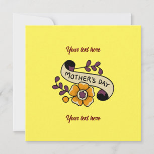 Mother's Day card - customize the words