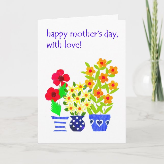 Mother's Day Card - Flower Power (Front)