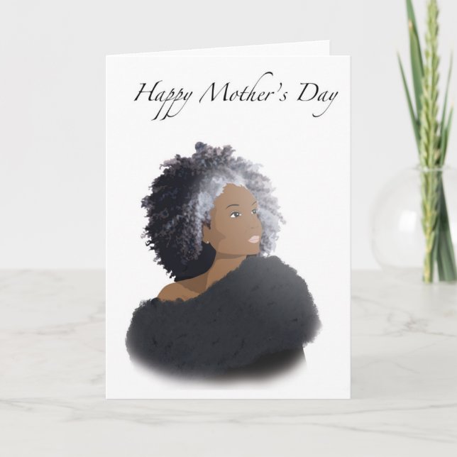 Mother's Day Card for african american mom (Front)