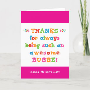 Mother's Day Card for Bubbe