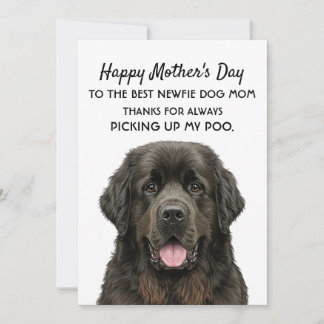 Mother's Day Card for Dog Newfie Mom