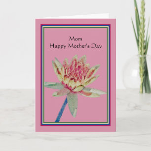 Mother's Day Card for Mom with Water Lily