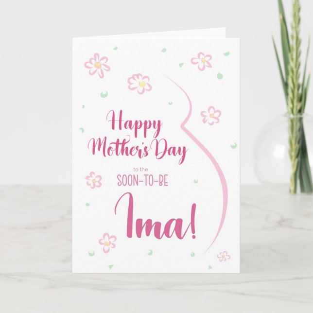 Mother's Day Card for Pregnant Ima (Front)
