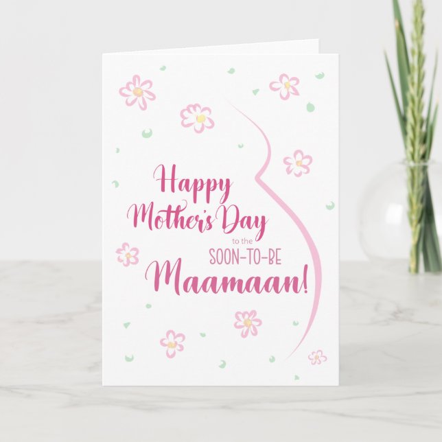 Mother's Day Card for Pregnant Maamaan (Front)