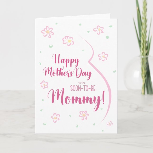 Mother's Day Card for Pregnant Mommy (Front)