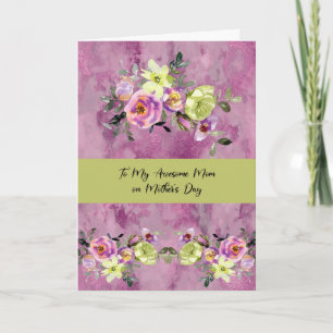 Mother's Day Card for Your Mom with Flowers