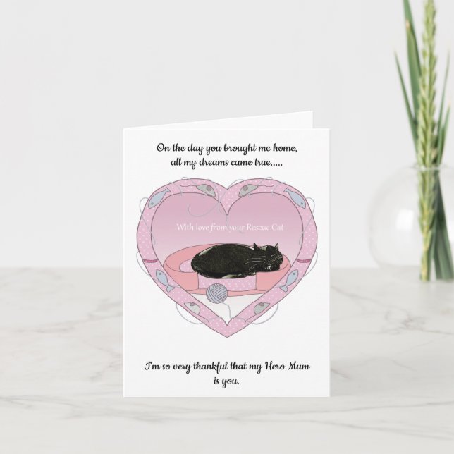 Mothers day card from the cat. (Front)