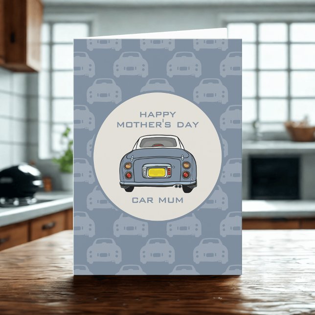 Mother's Day Card from your Lapis Gray Figaro Car (Happy Mother's Day Card fro your Lapis Grey Figaro Car)