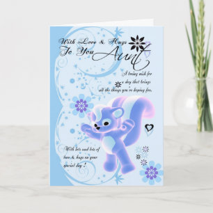 Mother's Day Card.. Little Cute Skunk Card