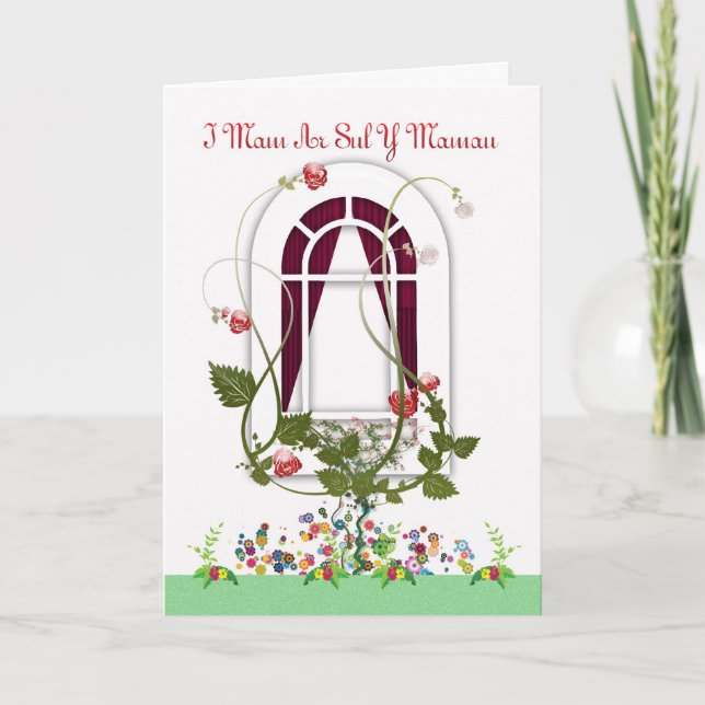 Mother's Day Card - Mam Welsh Language (Front)