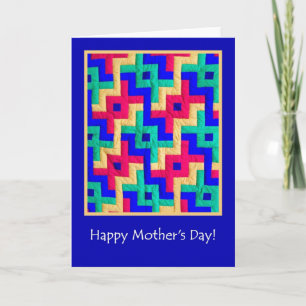 Mother's Day Card  - Patchwork Quilt