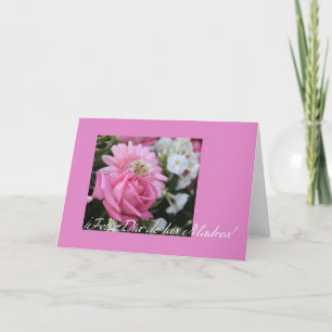 mother's day card pink rose spanish