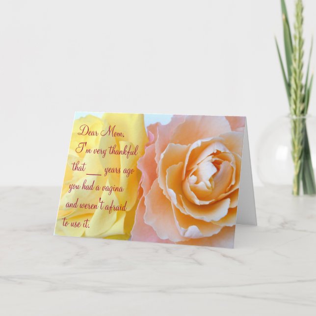 Mother's Day Card - Vagina (Front)