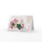 Mother's day card - White lilies and pink roses