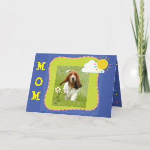 Mother's Day Card with Basset Hound