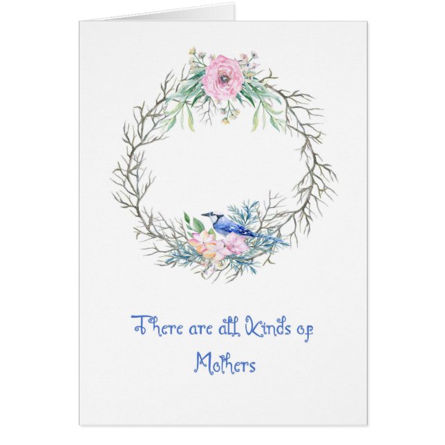 Mother's Day Card With Blue Jay (Front)