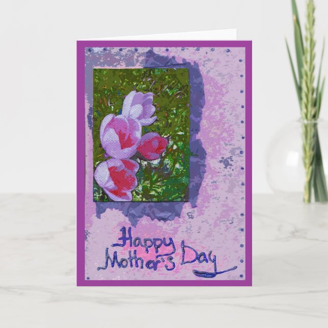 Mother's Day Card with crocuses (Front)
