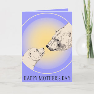 Mother's Day Cards Polar Bear Greeting Card