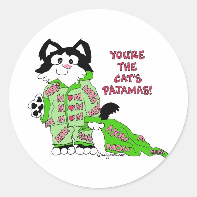 Mother's Day Cartoon Cat Stickers (Front)