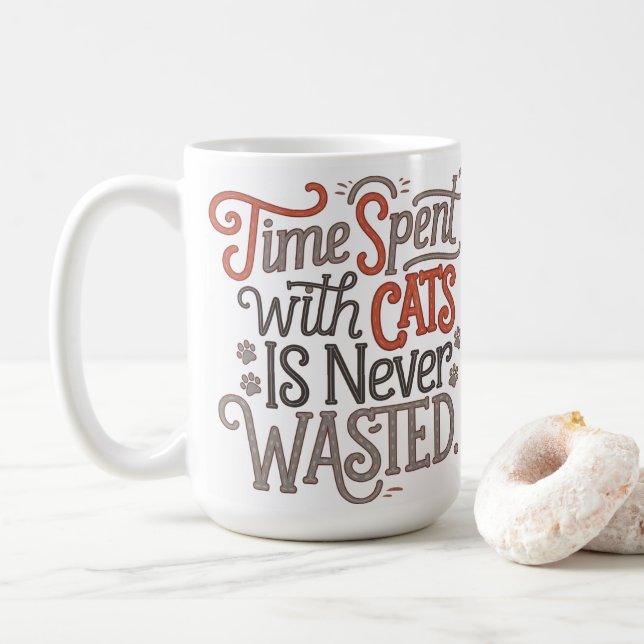 Mother's Day Cat Lover Coffee Mug (With Donut)