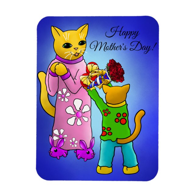 Mother's Day Cats Magnet (Vertical)