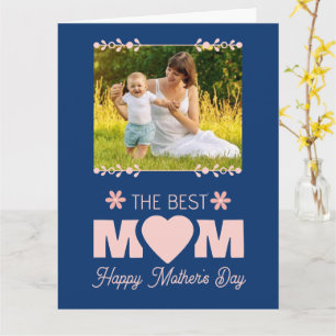 mother's day celebration frame sentimental message card