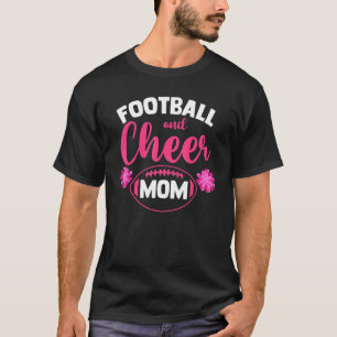 Mother's Day Cheerleader Mama Football Mom And Che T-Shirt