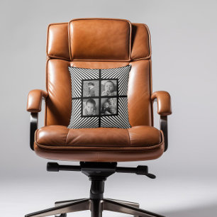 Mother's Day Children Herringbone Photo Collage Throw Pillow