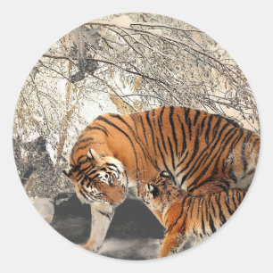Mother's day  classic round sticker