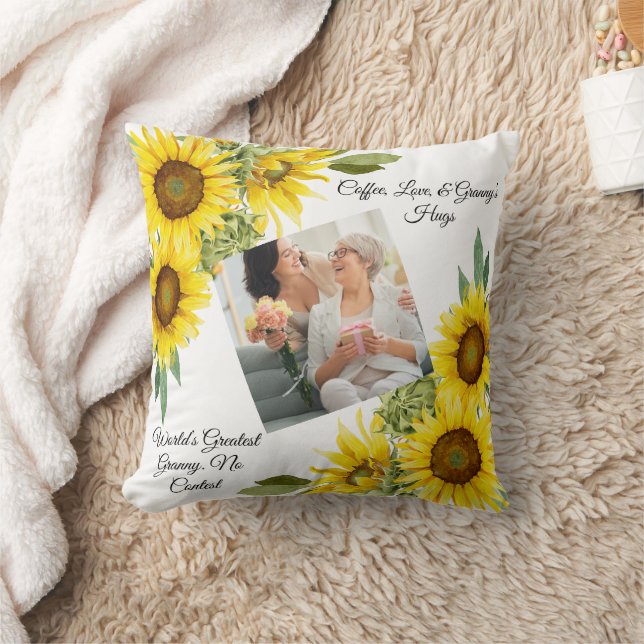 Mother's day cushion, Gift for Grandma Throw Pillow (Blanket)