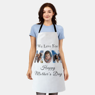 Mothers Day Custom 3 Photo Collage Apron