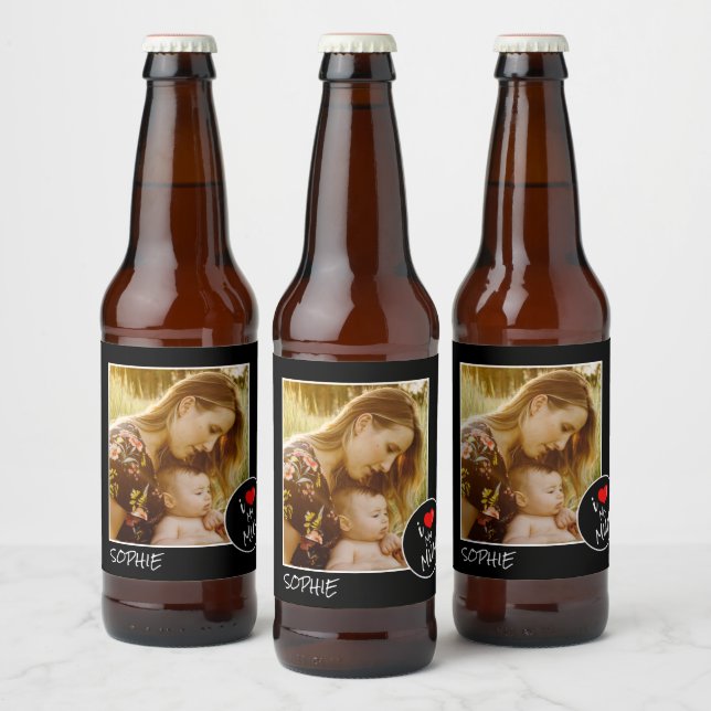 Mothers Day,  Custom Photo – Personalized Beer Bottle Label (Bottles)