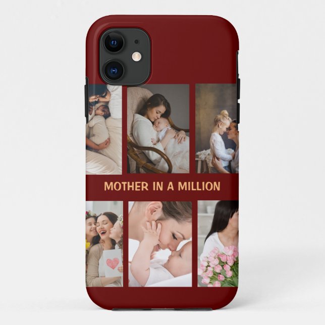 Mother's Day Customizable Gift Custom Pictures  Case-Mate iPhone Case (Back)