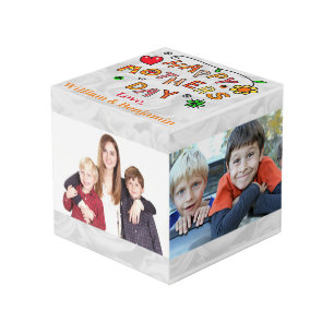 Mother's Day Cute Photo Collage 4 Pictures Cube
