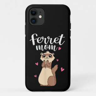 Mother's Day Cute Women Weasel Ferret Mom iPhone 11 Case