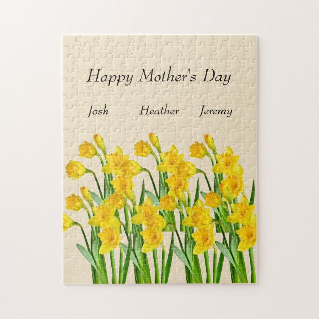 Mother's Day Daffodil Puzzle (Vertical)