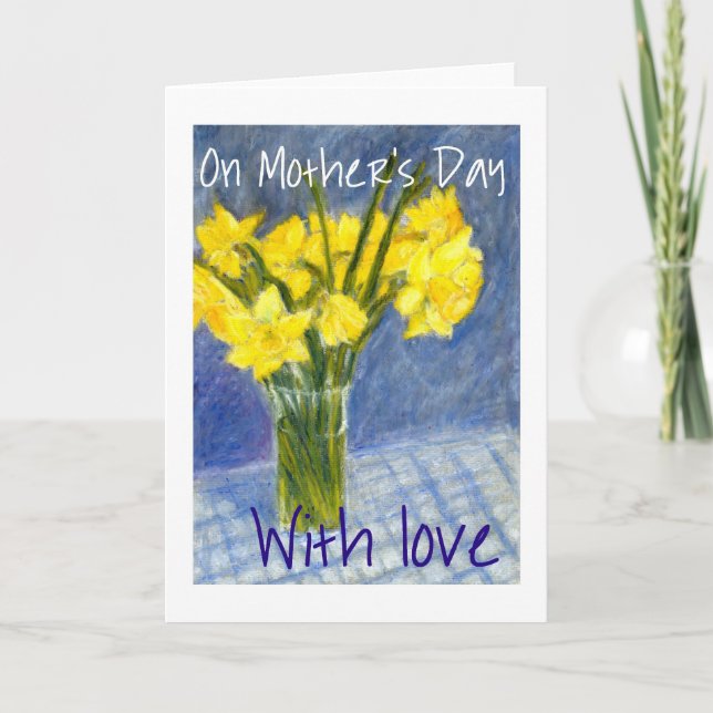 Mother's Day Daffodils Greeting Card (Front)