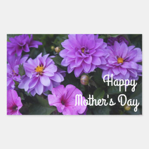 Mother's Day Dahlia Lilac and Petunia Stickers