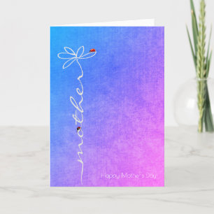 Mother's Day daisy and ladybugs Card