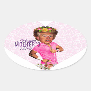 mothers day donald trump oval sticker