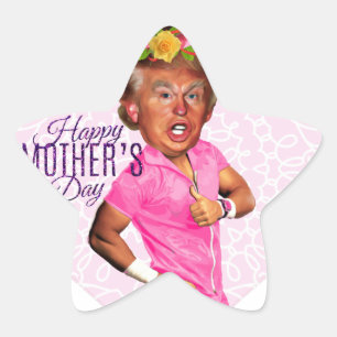 mothers day donald trump star sticker