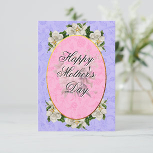 Mother's Day Elegant Vintage Beautiful  Thank You Card