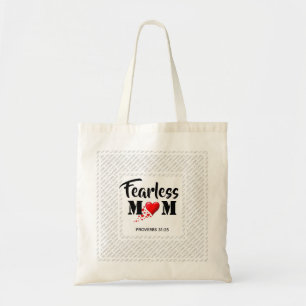 MOTHER'S DAY Fearless Mom Hearts Tote Bag