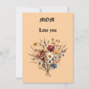 Mother's day Flat Card
