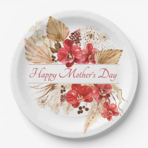 Mother's Day Floral Party  Paper Plate