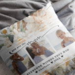 Mother's Day | Floral Three Photo Collage  Throw Pillow<br><div class="desc">This simple and sweet pillow says "You Are The Mom Everyone Wishes They Had" in trendy, modern typefaces with a charming hearts and a spot for names. Beautiful spring florals frame your photos with matching florals on the reverse side. Minimal three photo template of your favourite personal photos for a...</div>
