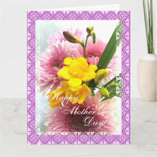 Mother's Day flower bouquet BIG card