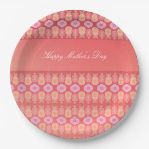 Mothers Day Flowered Paper Plates