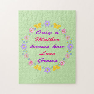 Mothers Day Flowers and Butterflies Jigsaw Puzzle