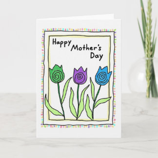 Mothers Day Flowers For Wife Card